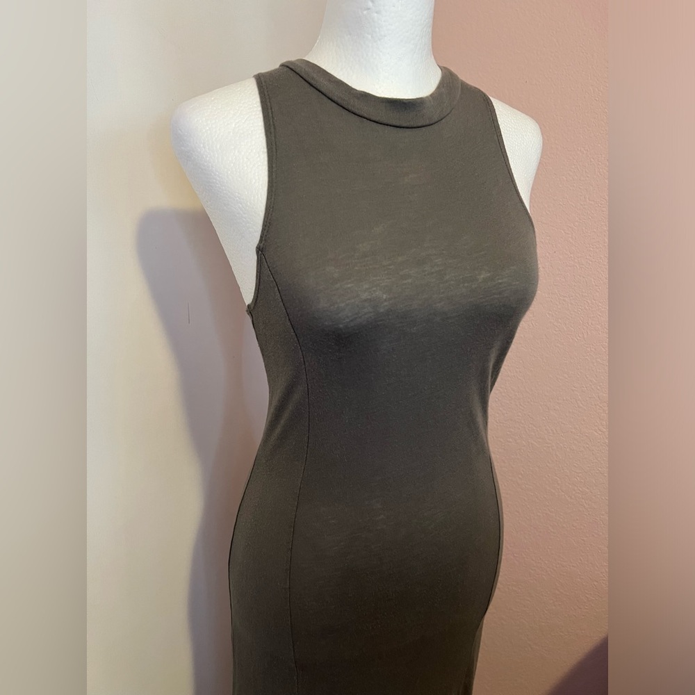 Slate Racerback Side Slit Maxi Dress - Picture 10 of 16